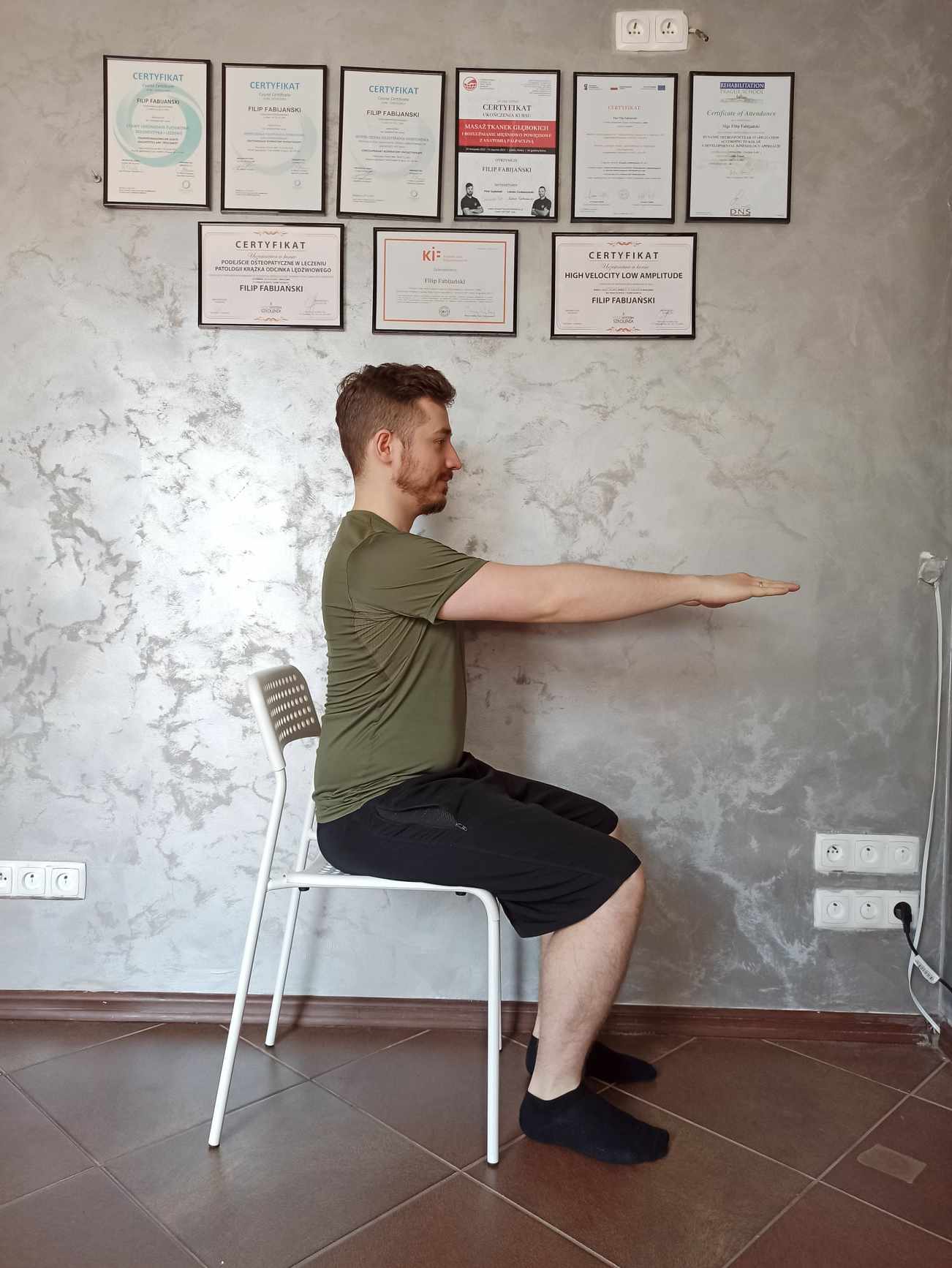 pozycja wyjściowa dla miednicy